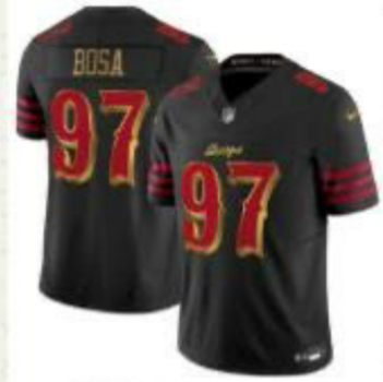Men San Francisco 49ers 97 Bosa black Nike Limited NFL 2025 Jersey001